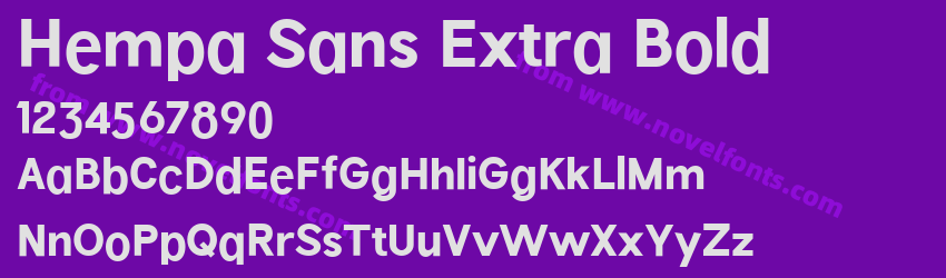 Hempa Sans Extra BoldPreview Hempa Sans Extra BoldPreview