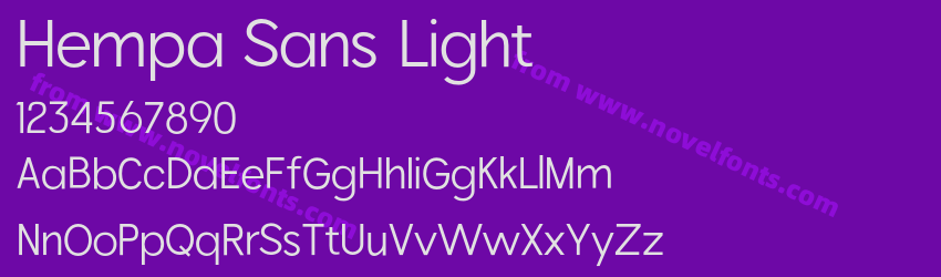 Hempa Sans LightPreview Hempa Sans LightPreview