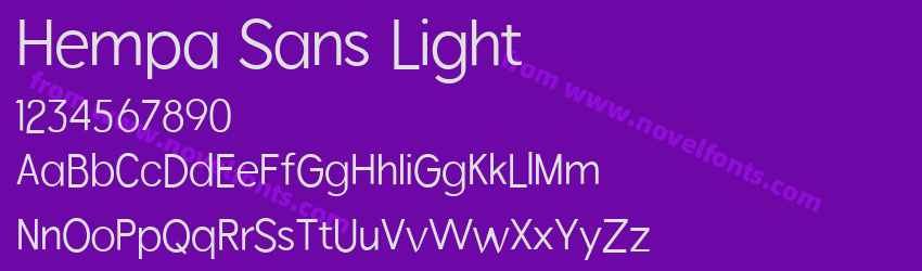 Hempa Sans LightPreview Hempa Sans LightPreview