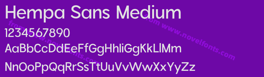 Hempa Sans MediumPreview Hempa Sans MediumPreview