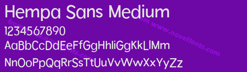 Hempa Sans MediumPreview Hempa Sans MediumPreview