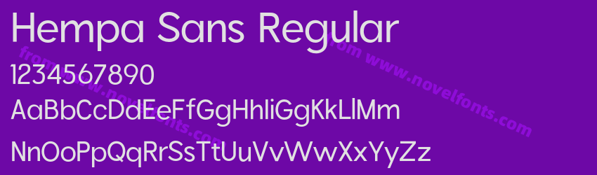 Hempa Sans RegularPreview Hempa Sans RegularPreview