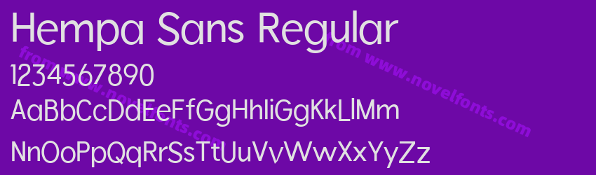 Hempa Sans RegularPreview Hempa Sans RegularPreview
