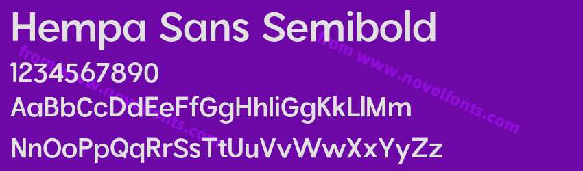 Hempa Sans SemiboldPreview Hempa Sans SemiboldPreview