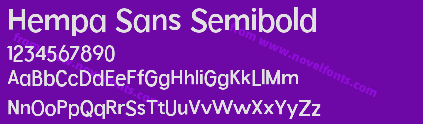 Hempa Sans SemiboldPreview Hempa Sans SemiboldPreview
