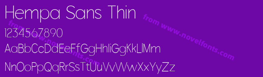 Hempa Sans ThinPreview Hempa Sans ThinPreview