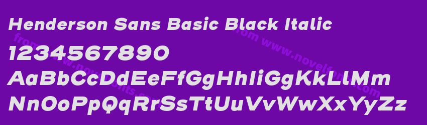 Henderson Sans Basic Black ItalicPreview Henderson Sans Basic Black ItalicPreview