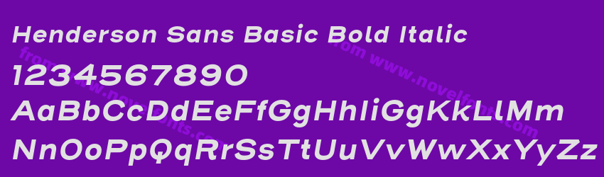 Henderson Sans Basic Bold ItalicPreview Henderson Sans Basic Bold ItalicPreview