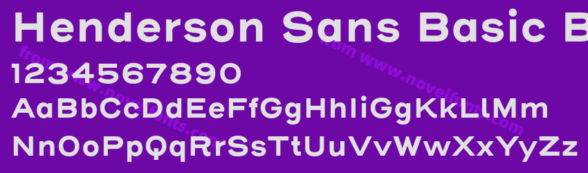 Henderson Sans Basic BoldPreview Henderson Sans Basic BoldPreview