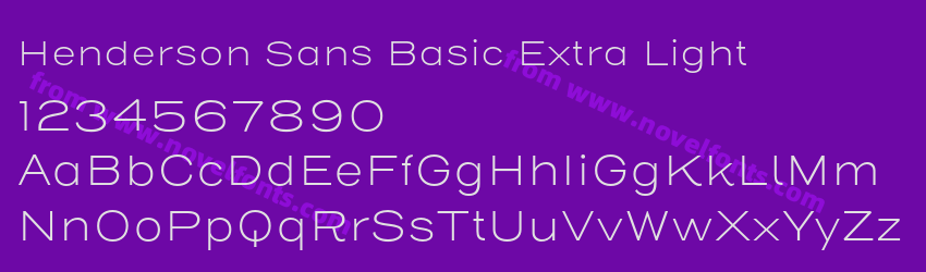 Henderson Sans Basic Extra LightPreview Henderson Sans Basic Extra LightPreview