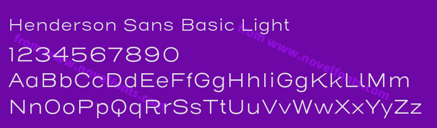 Henderson Sans Basic LightPreview Henderson Sans Basic LightPreview