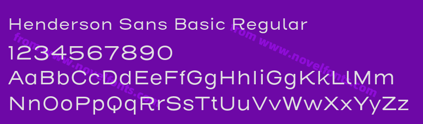 Henderson Sans Basic RegularPreview Henderson Sans Basic RegularPreview