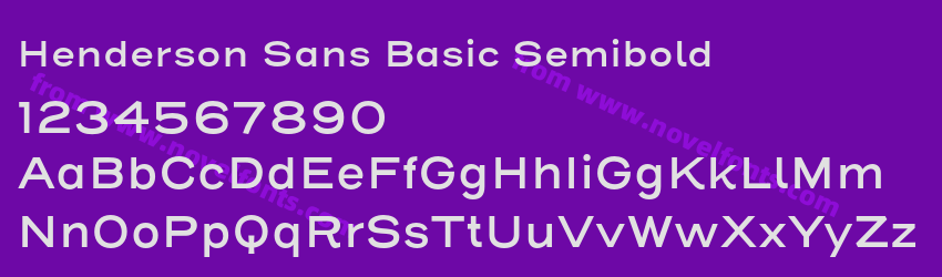 Henderson Sans Basic SemiboldPreview Henderson Sans Basic SemiboldPreview