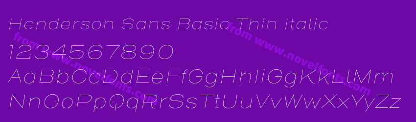 Henderson Sans Basic Thin ItalicPreview Henderson Sans Basic Thin ItalicPreview