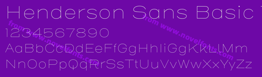 Henderson Sans Basic ThinPreview Henderson Sans Basic ThinPreview