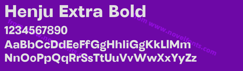 Henju Extra BoldPreview Henju Extra BoldPreview