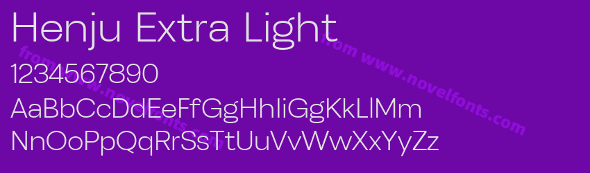 Henju Extra LightPreview Henju Extra LightPreview