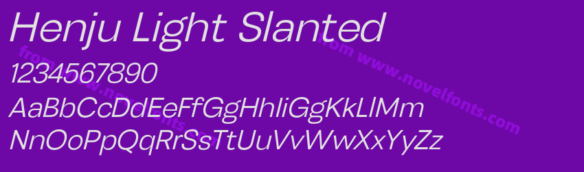 Henju Light SlantedPreview Henju Light SlantedPreview