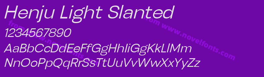 Henju Light SlantedPreview Henju Light SlantedPreview