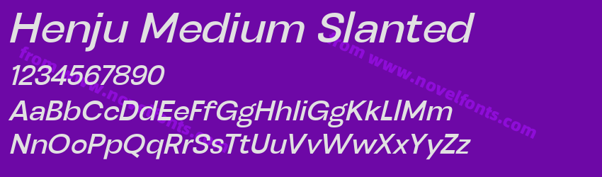 Henju Medium SlantedPreview Henju Medium SlantedPreview