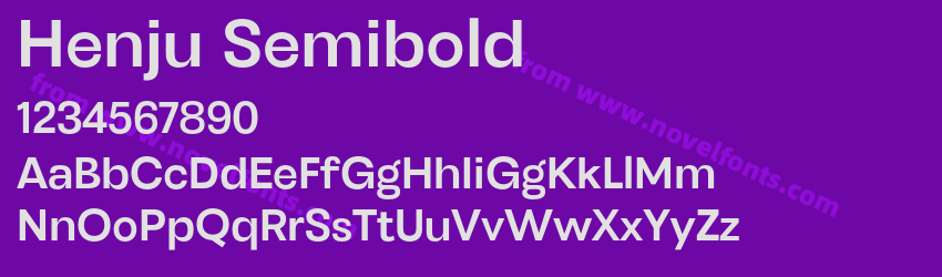 Henju SemiboldPreview Henju SemiboldPreview
