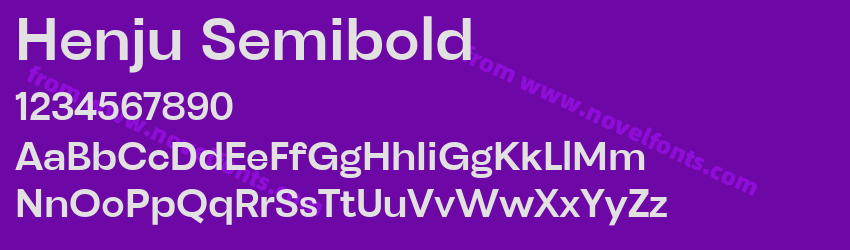Henju SemiboldPreview Henju SemiboldPreview