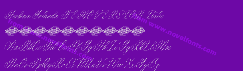 Herbina Yolanda DEMO VERSION ItalicPreview Herbina Yolanda DEMO VERSION ItalicPreview