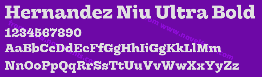 Hernandez Niu Ultra BoldPreview Hernandez Niu Ultra BoldPreview