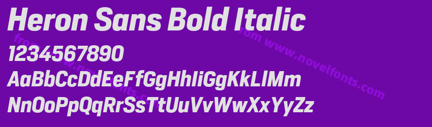 Heron Sans Bold ItalicPreview Heron Sans Bold ItalicPreview