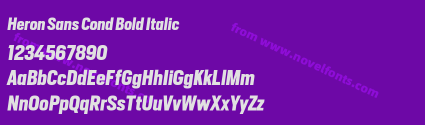 Heron Sans Cond Bold ItalicPreview Heron Sans Cond Bold ItalicPreview