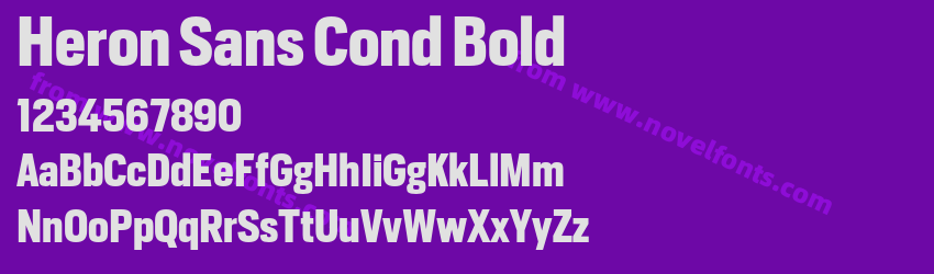 Heron Sans Cond BoldPreview Heron Sans Cond BoldPreview