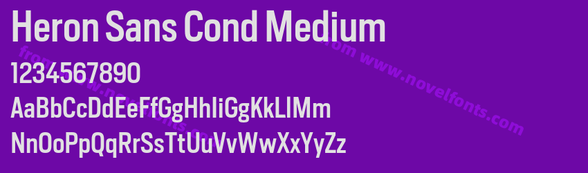 Heron Sans Cond MediumPreview Heron Sans Cond MediumPreview