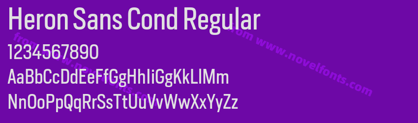 Heron Sans Cond RegularPreview Heron Sans Cond RegularPreview