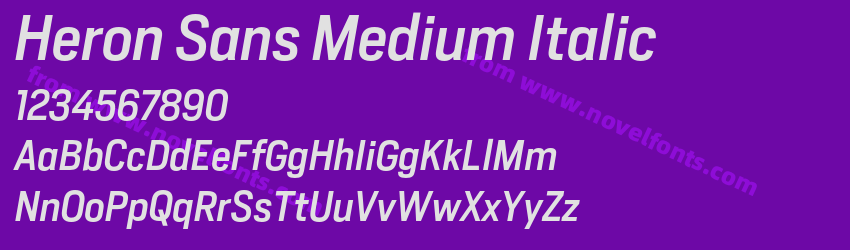 Heron Sans Medium ItalicPreview Heron Sans Medium ItalicPreview
