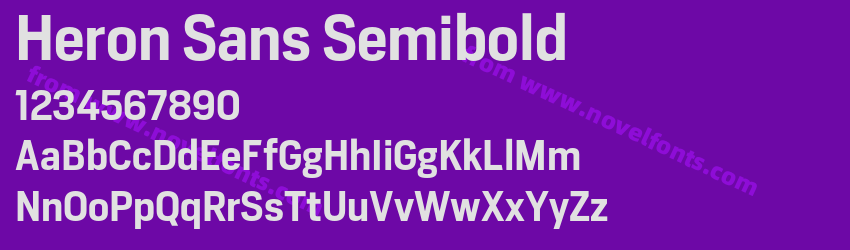 Heron Sans SemiboldPreview Heron Sans SemiboldPreview