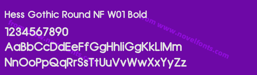 Hess Gothic Round NF W01 BoldPreview Hess Gothic Round NF W01 BoldPreview