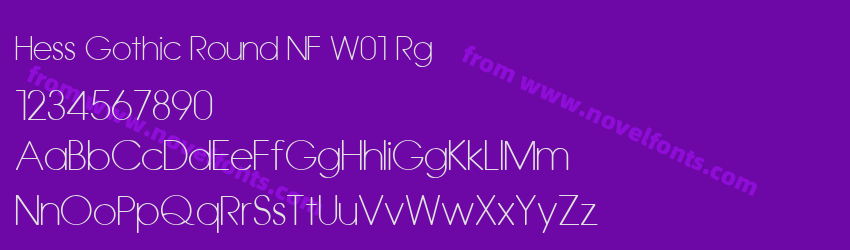 Hess Gothic Round NF W01 RgPreview Hess Gothic Round NF W01 RgPreview