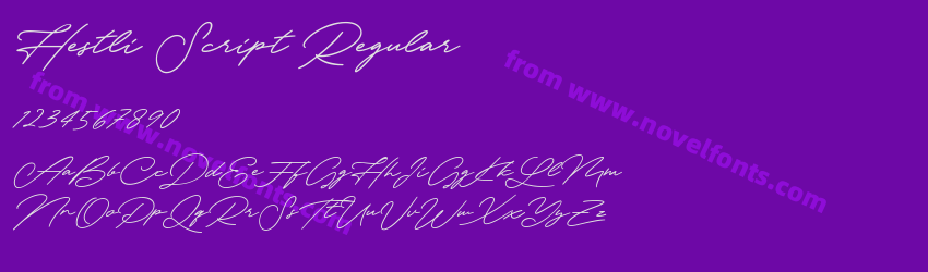 Hestli Script RegularPreview Hestli Script RegularPreview