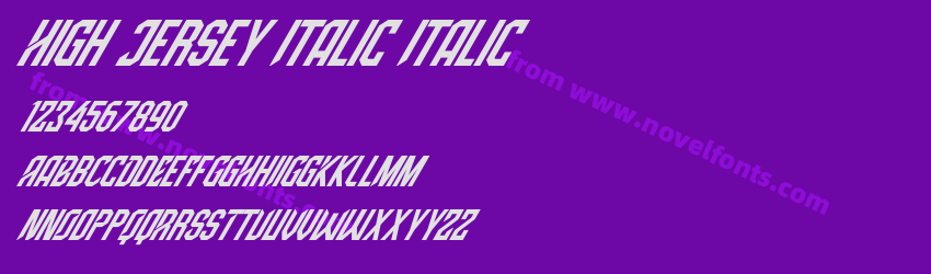 High Jersey Italic ItalicPreview High Jersey Italic ItalicPreview