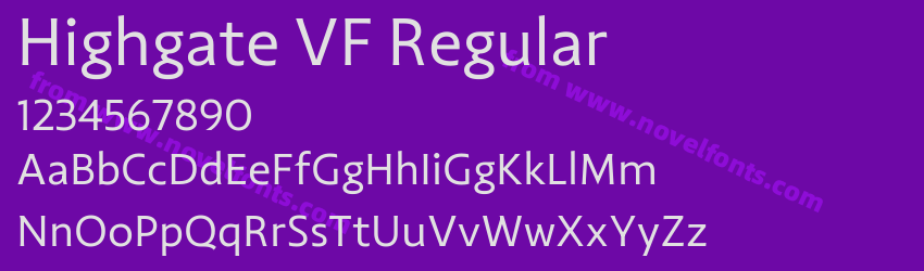 Highgate VF RegularPreview Highgate VF RegularPreview