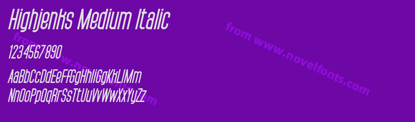 Highjenks Medium ItalicPreview Highjenks Medium ItalicPreview