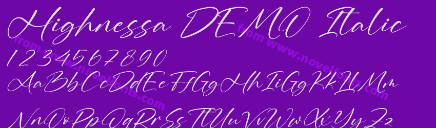 Highnessa DEMO ItalicPreview Highnessa DEMO ItalicPreview