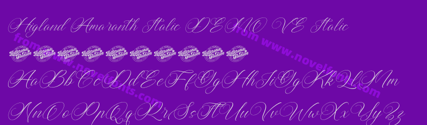 Higland Amaranth Italic DEMO VE ItalicPreview Higland Amaranth Italic DEMO VE ItalicPreview