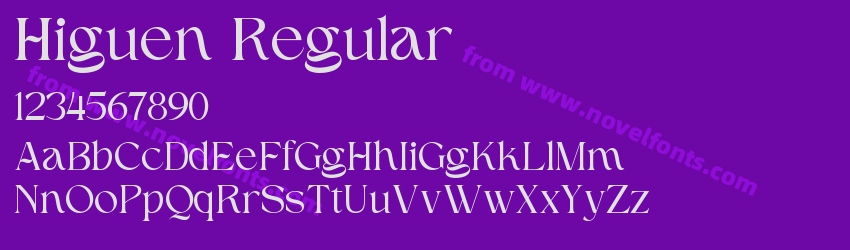 Higuen RegularPreview Higuen RegularPreview