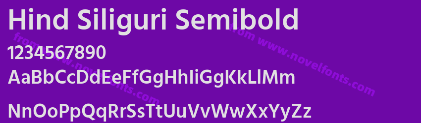 Hind Siliguri SemiboldPreview Hind Siliguri SemiboldPreview