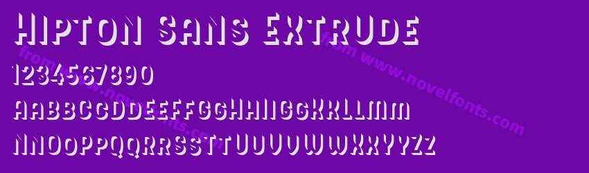 Hipton Sans ExtrudePreview Hipton Sans ExtrudePreview