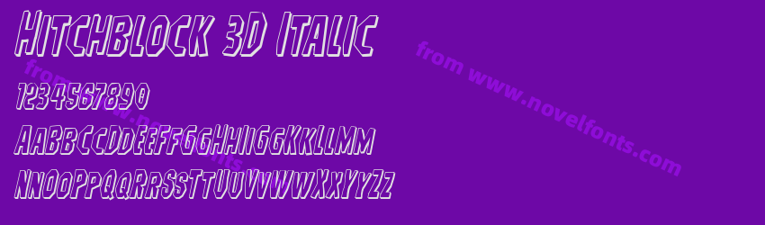 Hitchblock 3D ItalicPreview Hitchblock 3D ItalicPreview