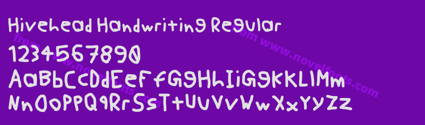 Hivehead Handwriting RegularPreview Hivehead Handwriting RegularPreview