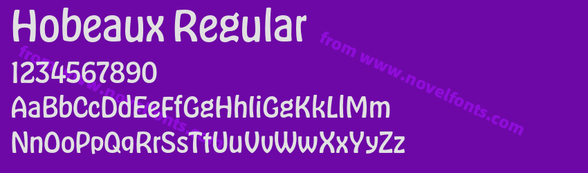 Hobeaux RegularPreview Hobeaux RegularPreview