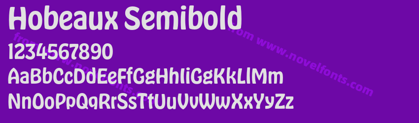 Hobeaux SemiboldPreview Hobeaux SemiboldPreview